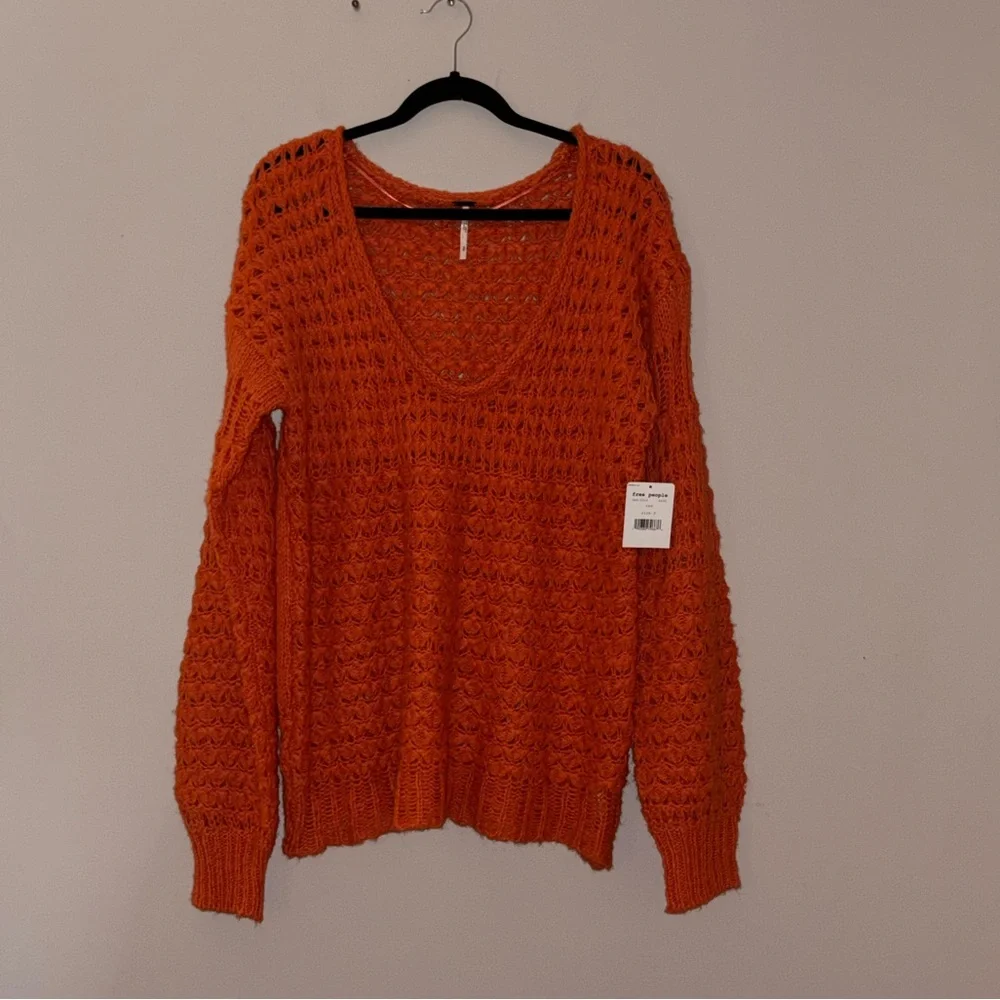 NWT Free People Oversized Knit Sweater - Picture 1 of 11